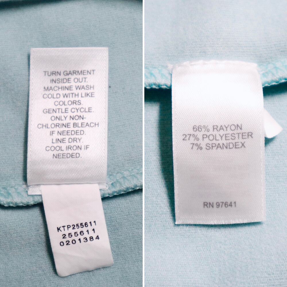 J Jill Size M Mock Neck Top Drop Shoulder Stretch Fleece Light Blue - Picture 9 of 9